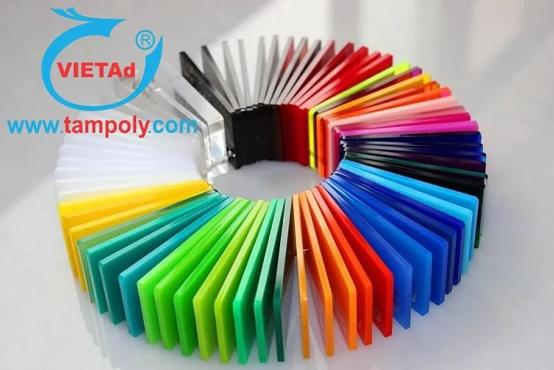Sản phẩm Tam nhua mica Acrylic voi nhieu mau sac cho ban lua chon de dang — Công Ty TNHH Sản Xuất Thương Mại Minh Hiệp — MST 0316366314