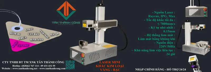 Sản phẩm laser fiber. — Công Ty TNHH Đầu Tư Thương Mại XNK Tân Thành Công — MST 0316376986