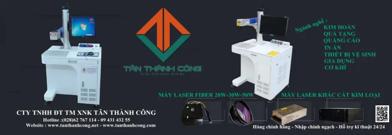 Sản phẩm máy khắc 20w — Công Ty TNHH Đầu Tư Thương Mại XNK Tân Thành Công — MST 0316376986