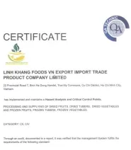 Sản phẩm qa 75040 — Công Ty TNHH Sản Xuất Thương Mại Xuất Nhập Khẩu Linh Khang Foods VN — MST 0316392723