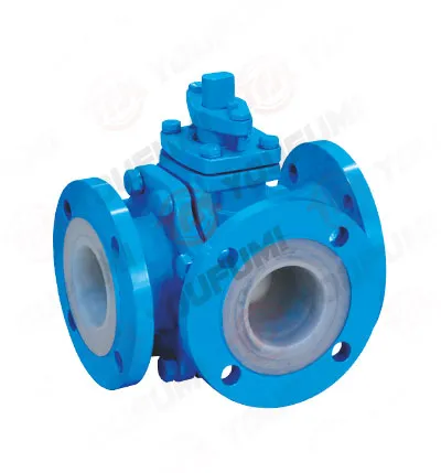 Sản phẩm PFA lined 3 way valve — Công Ty TNHH Công Nghiệp T3A — MST 0316393269