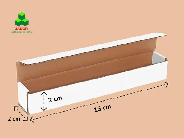 Sản phẩm thung carton dai 2cm x 2cm x 15cm 2 — Công Ty TNHH Zador — MST 0316419446