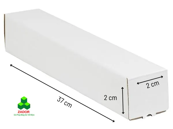 Sản phẩm thung carton dai trang 2cm x 2cm x 37cm — Công Ty TNHH Zador — MST 0316419446
