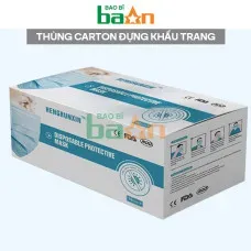 Sản phẩm thung carton dung khau trang 228x228 — Công Ty TNHH Bao Bì BAAN — MST 0316421283