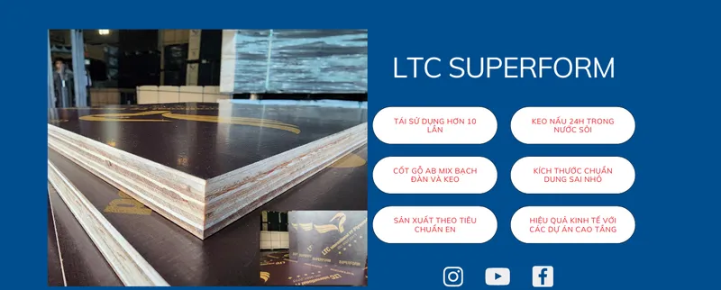 Sản phẩm super 1387 — Ván ép Phủ Phim LTC - Công Ty Cổ Phần Thương Mại Vật Tư Xây Dựng Lê Thanh — MST 0316427197