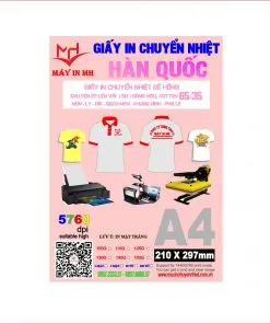 Sản phẩm giấy in chuyển nhiệt đế hồng khổ A4 247x296 — Công Ty TNHH Máy In MH — MST 0316461399
