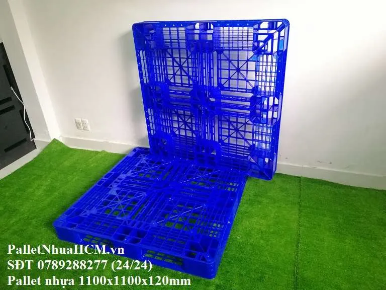 Sản phẩm palletnhuahcm 1100x1100x120mm nguyen sinh 5 — Công Ty TNHH Pallet Nhựa HCM — MST 0316492541