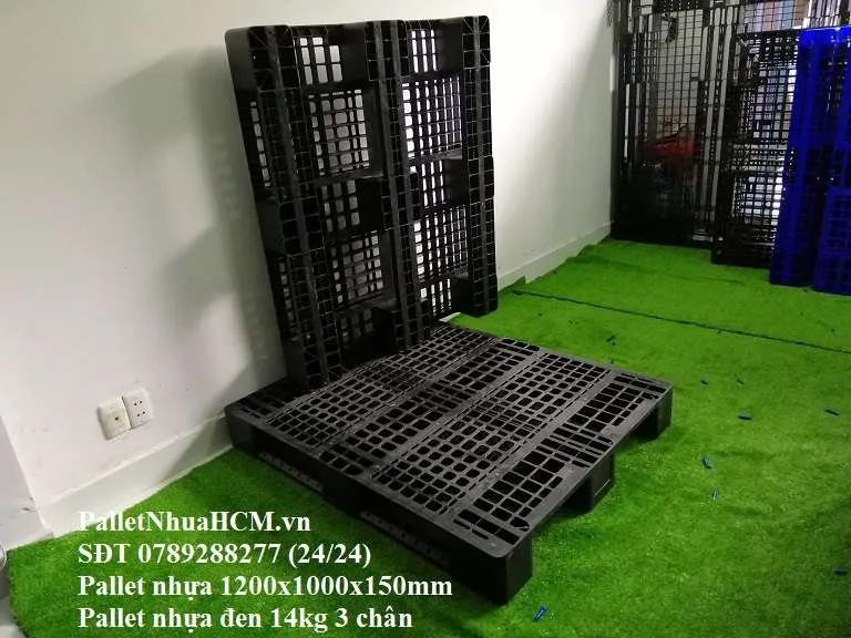 Sản phẩm palletnhuahcm 1200x1000x150mm 3chan 20 — Công Ty TNHH Pallet Nhựa HCM — MST 0316492541