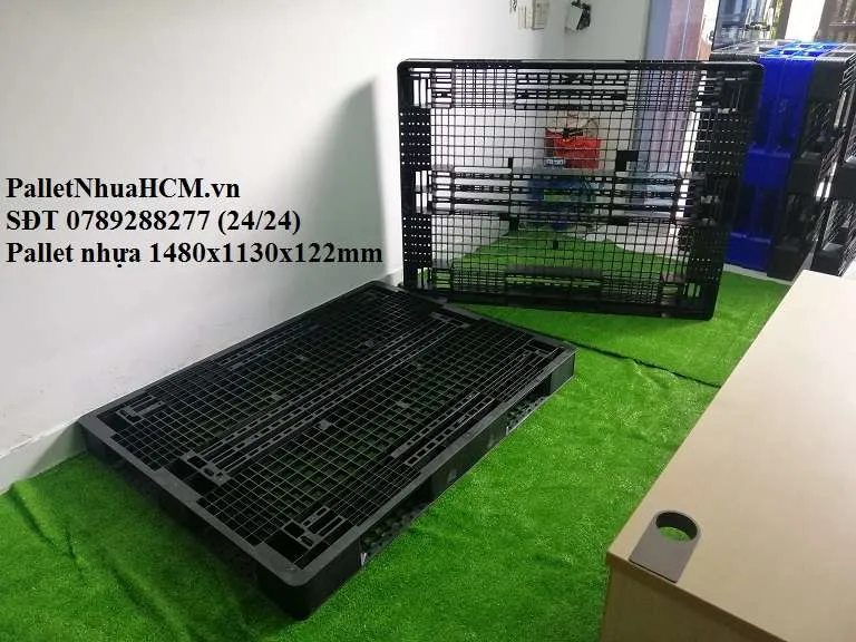 Sản phẩm palletnhuahcm 1400x1100x122mm 7 — Công Ty TNHH Pallet Nhựa HCM — MST 0316492541
