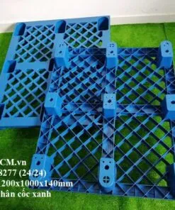 Sản phẩm palletnhuahcm pallet nhua 1200x1000x140mm mau xanh 26 247x296 — Công Ty TNHH Pallet Nhựa HCM — MST 0316492541
