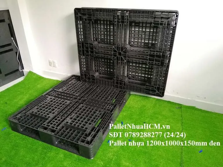 Sản phẩm palletnhuahcm pallet nhua mat phang 1200x1000x150mm 114 — Công Ty TNHH Pallet Nhựa HCM — MST 0316492541