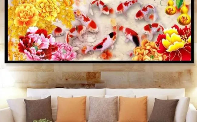 Sản phẩm y nghia tranh ca chep 19 3 — Công Ty TNHH Trang Trí Nhà Bindo — MST 0316494838