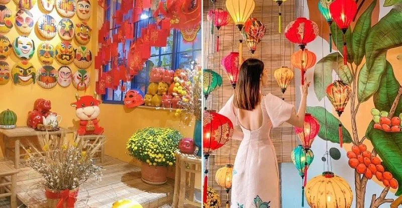 Sản phẩm 6 phong cach trang tri tet tra sua thu vi de quan hut khach27 — Công Ty TNHH Trang Trí Nhà Bindo — MST 0316494838