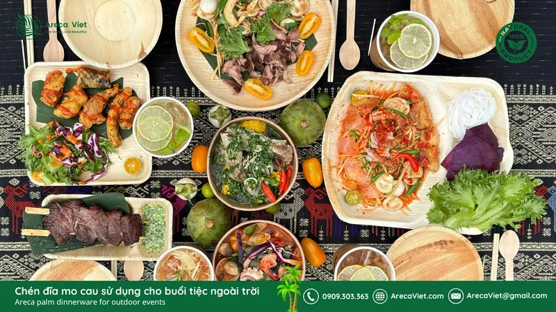 Sản phẩm Chen dia mo cau su dung cho buoi tiec ngoai troi — Công Ty TNHH Arecaviet — MST 0316524419