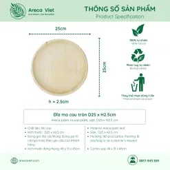 Sản phẩm Dia mo cau tron D25 x H2.5cm ArecaViet com 247x247 — Công Ty TNHH Arecaviet — MST 0316524419