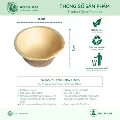 Sản phẩm To mo cau tron D16 x H3cm ArecaViet com 247x247 — Công Ty TNHH Arecaviet — MST 0316524419