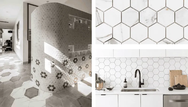Sản phẩm Gach Mosaic luc giac vua co the su dung de lat san ma vua co the dung de op tuong — Công Ty Cổ Phần Thương Mại Kỹ Thuật Và Xây Dựng Vinatech — MST 0316534061