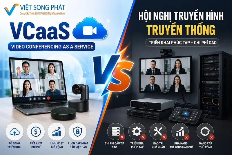Sản phẩm vcaas vs hoi nghi truyen hinh truyen thong — Công Ty TNHH Thương Mại Việt Song Phát — MST 0316569321