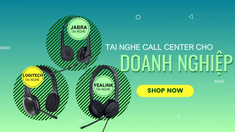 Sản phẩm tai nghe call center — Công Ty TNHH Thương Mại Việt Song Phát — MST 0316569321