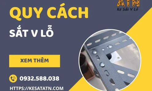 Sản phẩm quy cach sat v lo 8957 — Công Ty TNHH Sản Xuất Và Thương Mại Kệ Sắt ATN — MST 0316591373