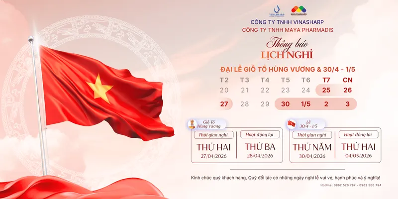 Sản phẩm Thong bao nghi le Gio To Hung Vuong va Le 304 15 1 scaled — Công Ty TNHH Vinasharp — MST 0316619928