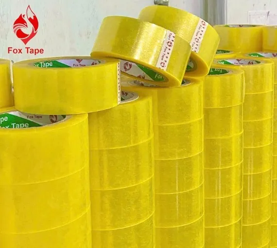 Sản phẩm bang keo trong mau vang fox tape1747445361 — Công Ty TNHH Băng Keo Huỳnh Gia — MST 0316638173