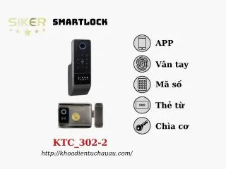 Sản phẩm khoa dien tu siker ktc302 2 thumb — Khóa Điện Tử AZDOOR - Công Ty Cổ Phần AZDOOR Việt Nam — MST 0316638529
