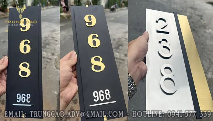 Sản phẩm bang so nha dep sang trong — Quảng Cáo Trung Cao - Công Ty TNHH Xây Dựng Và Quảng Cáo Trung Cao — MST 0316657289