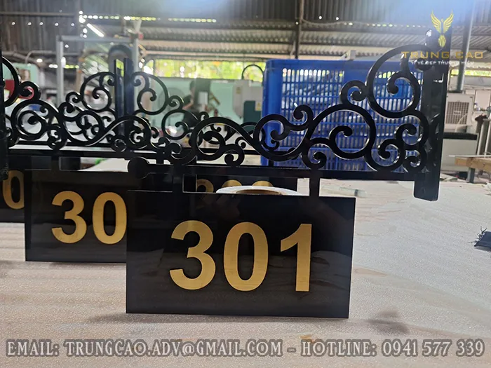 Sản phẩm bang so phong khach san an mon dep — Quảng Cáo Trung Cao - Công Ty TNHH Xây Dựng Và Quảng Cáo Trung Cao — MST 0316657289