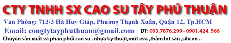 Sản phẩm barner 4895 — Công Ty TNHH Sản Xuất Cao Su Tây Phú Thuận — MST 0316688488