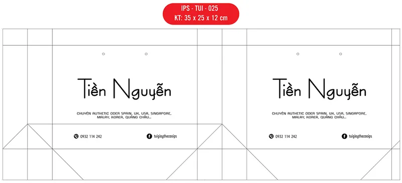 Sản phẩm IPS TUI 025 01 — Túi Giấy IPS - Công Ty TNHH Sản Xuất Thương Mại IPS — MST 0316719591