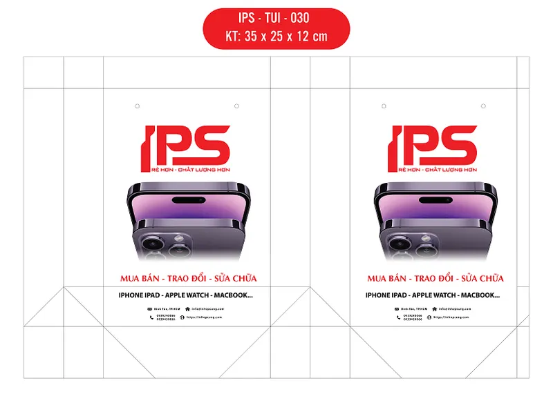 Sản phẩm IPS TUI 030 01 — Túi Giấy IPS - Công Ty TNHH Sản Xuất Thương Mại IPS — MST 0316719591