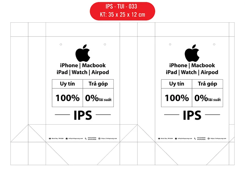 Sản phẩm IPS TUI 033 01 — Túi Giấy IPS - Công Ty TNHH Sản Xuất Thương Mại IPS — MST 0316719591