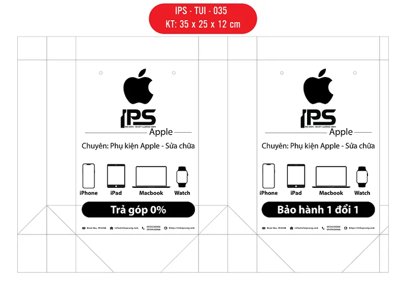 Sản phẩm IPS TUI 035 01 — Túi Giấy IPS - Công Ty TNHH Sản Xuất Thương Mại IPS — MST 0316719591