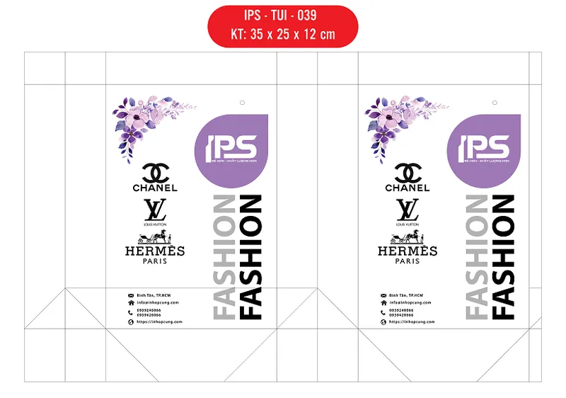 Sản phẩm IPS TUI 039 01 — Túi Giấy IPS - Công Ty TNHH Sản Xuất Thương Mại IPS — MST 0316719591