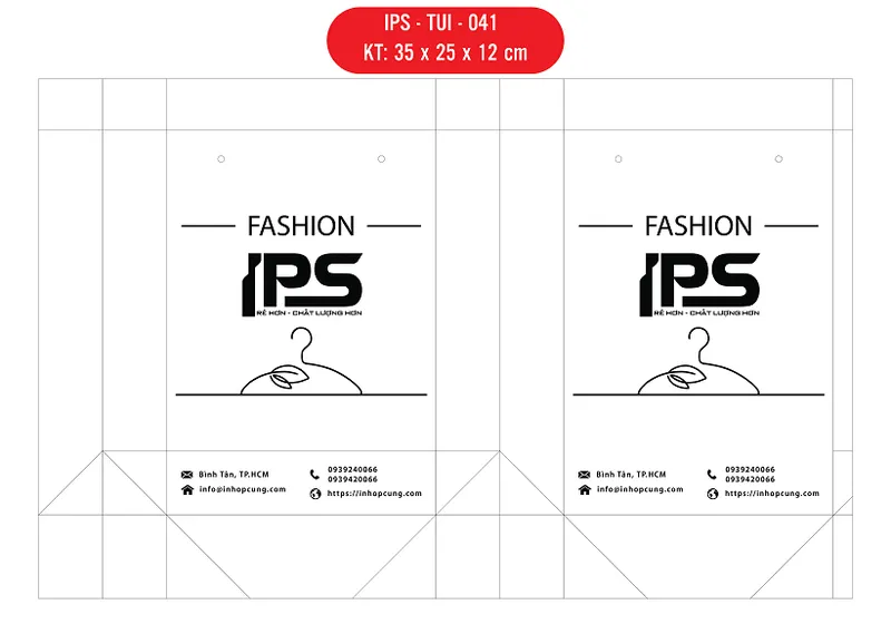 Sản phẩm IPS TUI 041 01 — Túi Giấy IPS - Công Ty TNHH Sản Xuất Thương Mại IPS — MST 0316719591
