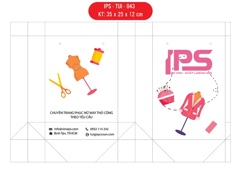 Sản phẩm IPS TUI 043 01 — Túi Giấy IPS - Công Ty TNHH Sản Xuất Thương Mại IPS — MST 0316719591