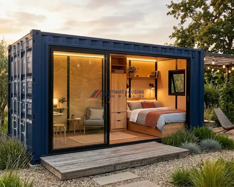 Sản phẩm mau nha container 2 phong ngu khong gian xanh rde — Nhà Việt Nhật - Công Ty TNHH Dịch Vụ Xây Dựng Công Nghệ Và An Toàn Anzentech — MST 0316731133