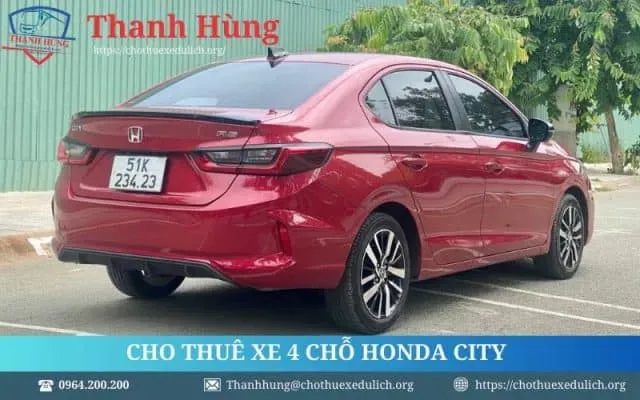 Sản phẩm Cho thue xe 4 cho Honda City — Công Ty TNHH Dịch Vụ Du Lịch Thanh Hùng — MST 0316742216