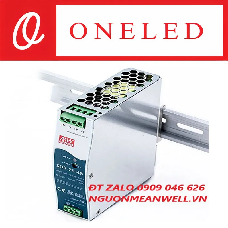 Sản phẩm Bo Nguon Meanwell SDR 75 48 — Thiết Bị Điện Công Nghiệp MEANWELL ONELED - Công Ty TNHH ONELED — MST 0316743315