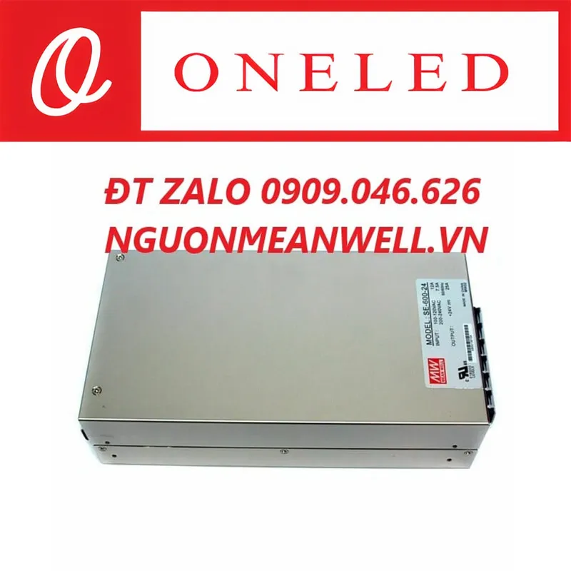 Sản phẩm Bo Nguon Meanwell SE 600 24 — Thiết Bị Điện Công Nghiệp MEANWELL ONELED - Công Ty TNHH ONELED — MST 0316743315