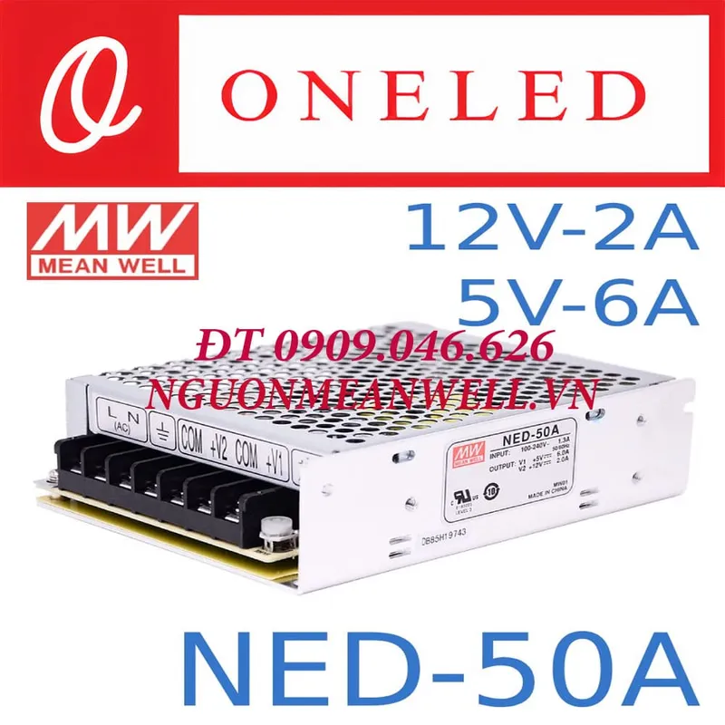 Sản phẩm Bo Nguon Meanwell NED 50A — Thiết Bị Điện Công Nghiệp MEANWELL ONELED - Công Ty TNHH ONELED — MST 0316743315