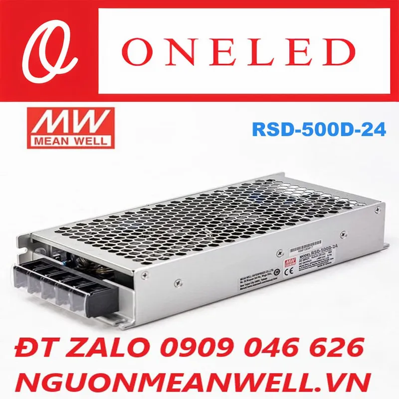 Sản phẩm Bo Nguon Meanwell RSD 500D 24 — Thiết Bị Điện Công Nghiệp MEANWELL ONELED - Công Ty TNHH ONELED — MST 0316743315