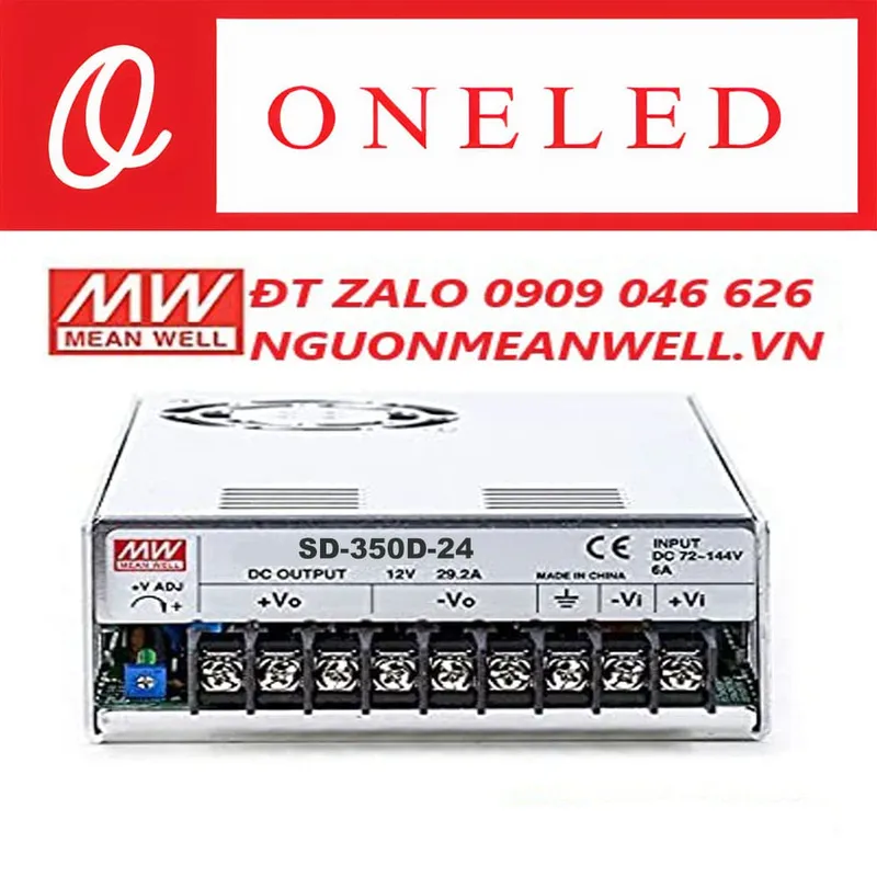 Sản phẩm Bo Nguon Meanwell SD 350D 24 — Thiết Bị Điện Công Nghiệp MEANWELL ONELED - Công Ty TNHH ONELED — MST 0316743315