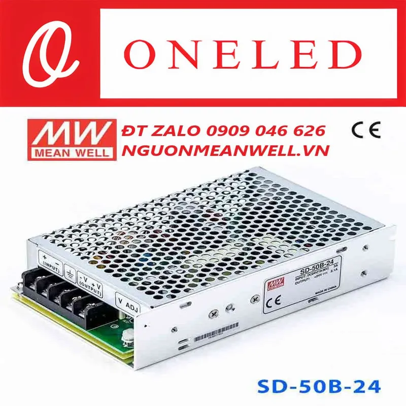 Sản phẩm Bo Nguon Meanwell SD 50B 24 — Thiết Bị Điện Công Nghiệp MEANWELL ONELED - Công Ty TNHH ONELED — MST 0316743315