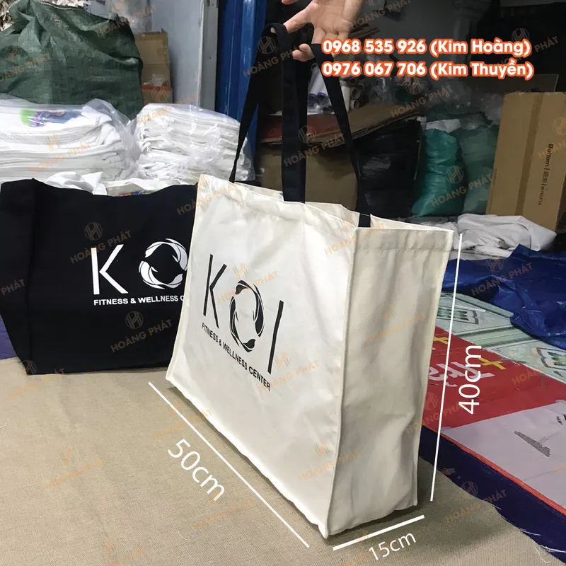 Sản phẩm tui canvas koi — Túi Vải Hoàng Phát - Công Ty TNHH Sản Xuất Và In ấn Hoàng Phát — MST 0316769828