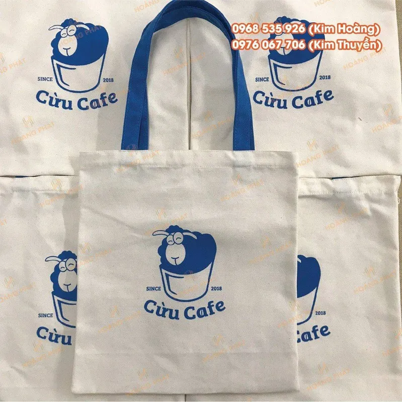 Sản phẩm tui canvas cuu cafe — Túi Vải Hoàng Phát - Công Ty TNHH Sản Xuất Và In ấn Hoàng Phát — MST 0316769828