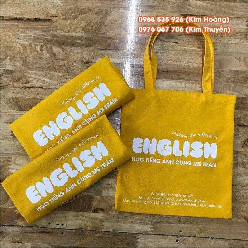 Sản phẩm mau tui tote vai canvas 05 — Túi Vải Hoàng Phát - Công Ty TNHH Sản Xuất Và In ấn Hoàng Phát — MST 0316769828