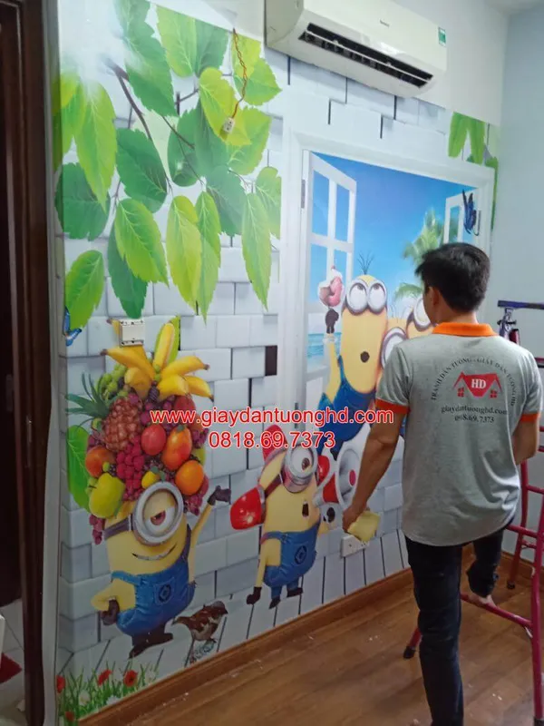 Sản phẩm Thi cong giay dan tuong tre em 5 — Giấy Dán Tường HD - Công Ty TNHH MTV Giấy Dán Tường HD — MST 0316795835