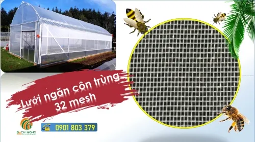 Sản phẩm 1627223197 luoi ngan con trung 32 mesh — Vật Tư Nông Nghiệp Bách Nông - Công Ty TNHH Lưới Bách Nông — MST 0316800732